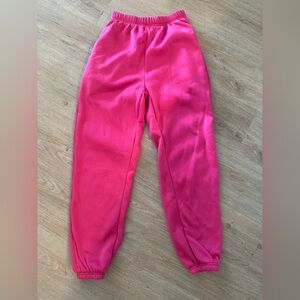 Girls hot pink joggers size 12